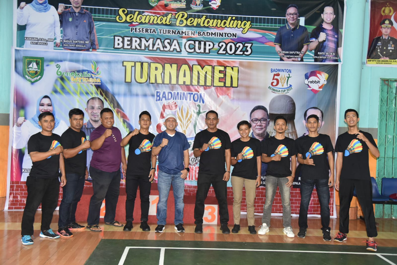 Diikuti 32 Tim, Kepala Bappeda Bengkalis Buka Turnamen Badminton Bermassa Cup 2023